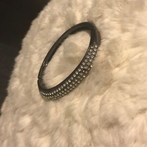 Black rhinestones bracelet bundle